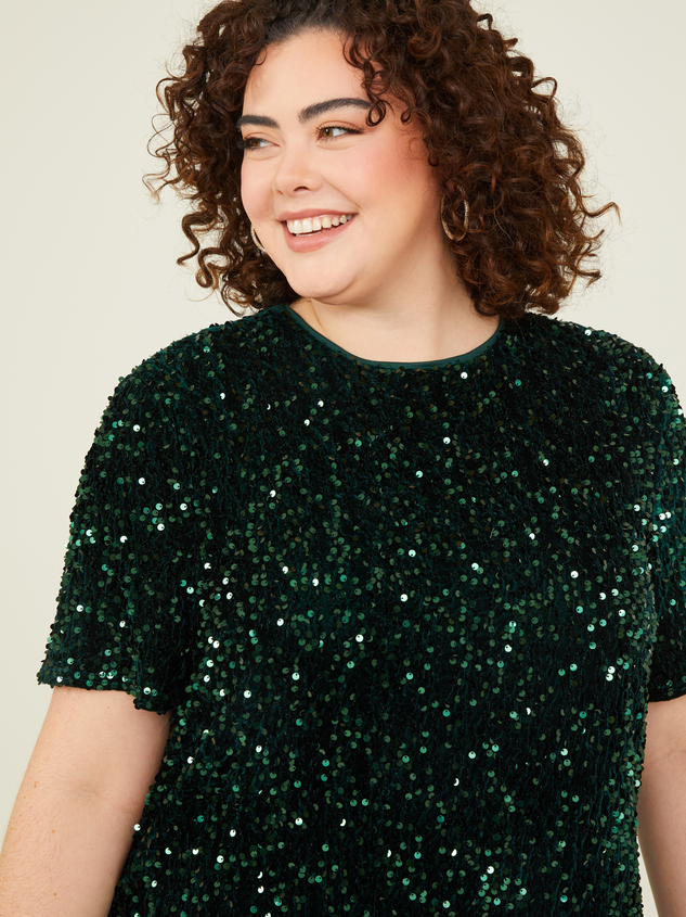 Stella Sequin Dress Detail 3 - ARULA