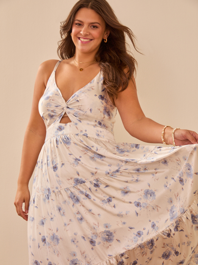Kellsa Floral Maxi Dress Detail 3 - ARULA