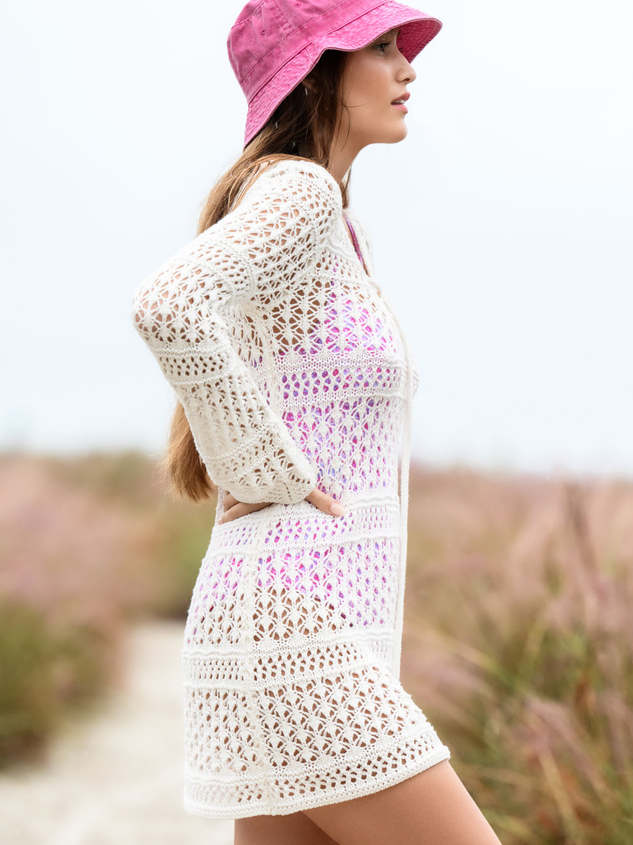 Tide Crochet Dress Coverup Detail 2 - ARULA