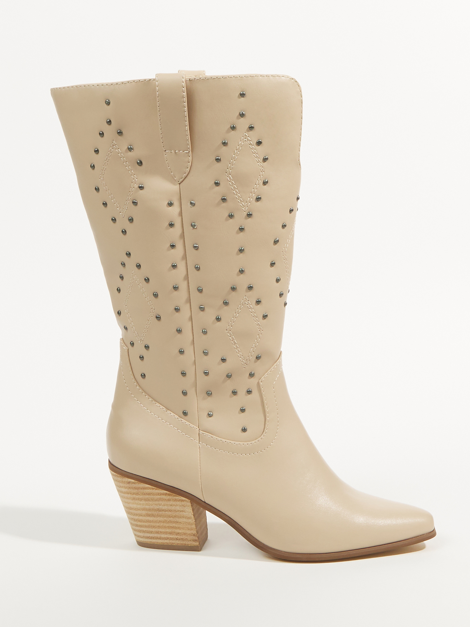 Taupe wide deals calf boots