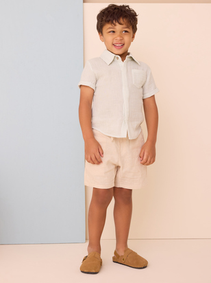 Kyle Gingham Button Down Shirt - ARULA - 
