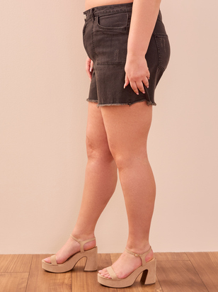 Alice Fray Hem Denim Shorts - ARULA