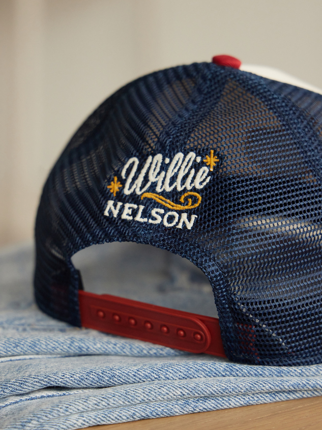 Willie Nelson Trucker Hat Detail 2 - ARULA