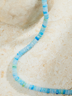 Blue Beaded Choker - ARULA