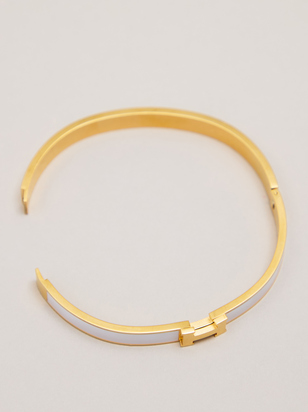 H Enamel Bangle - ARULA