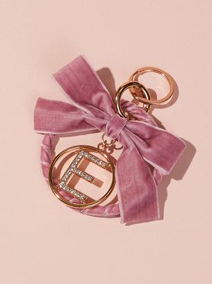 Velvet Monogram Keychain - E - ARULA