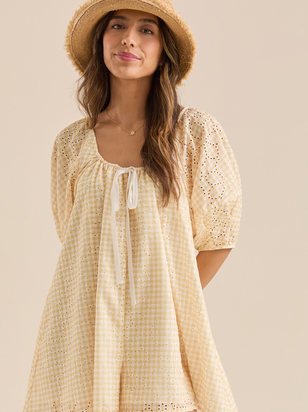 Posie Gingham Romper - ARULA