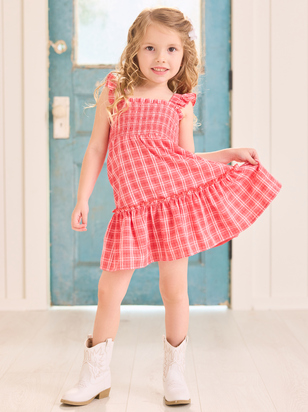 Lisa Toddler Plaid Dress - ARULA - 