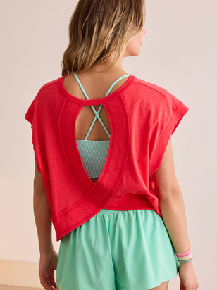Moonlit Circle Back Tee - ARULA