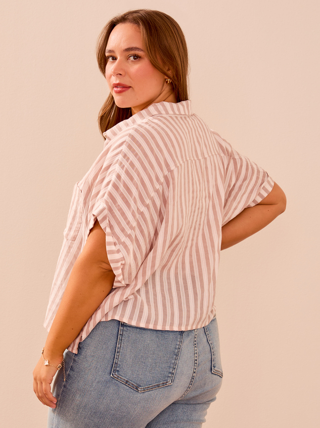 Kathy Button-Down Top Detail 4 - ARULA