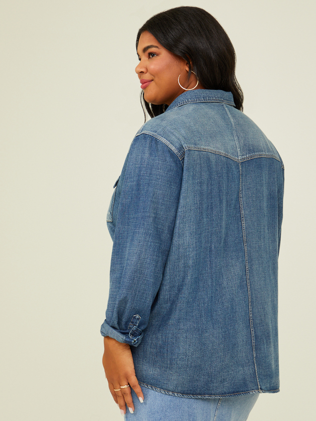 Elena Denim Top Detail 4 - ARULA