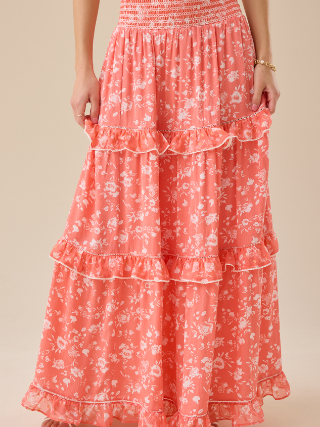 Roan Floral Skirt Detail 2 - ARULA