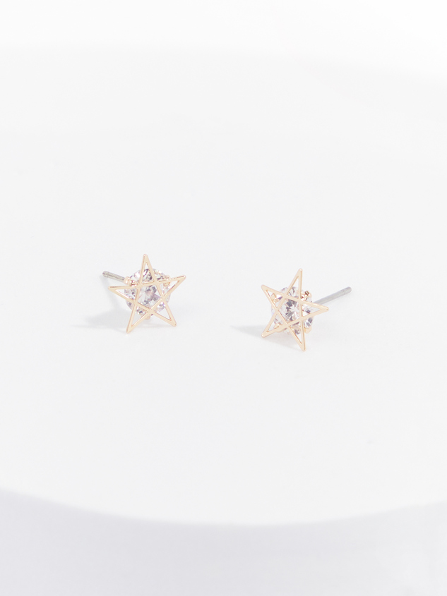Rhinestone Star Earrings - ARULA