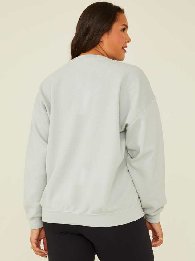 Alaska Mountains Oversized Sweatshirt Detail 4 - ARULA