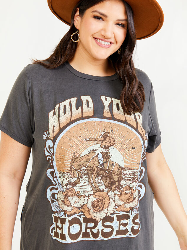 Hold Your Horses Tee Detail 4 - ARULA