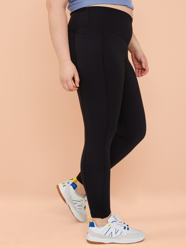 Ace Crossover Straight Leggings Detail 3 - ARULA