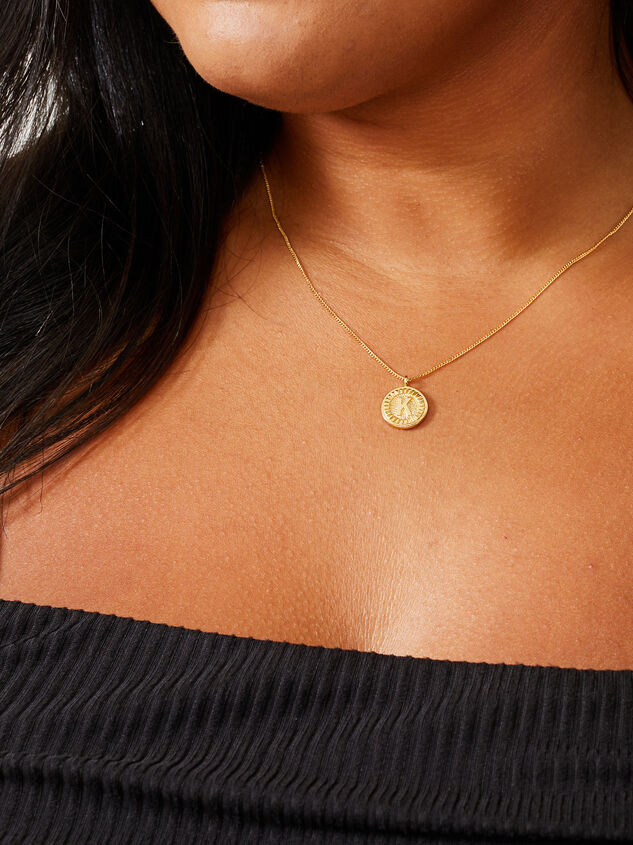 18k Gold Monogram Necklace - K Detail 3 - ARULA