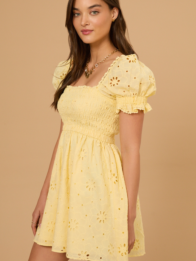 Adeline Mini Dress Detail 3 - ARULA