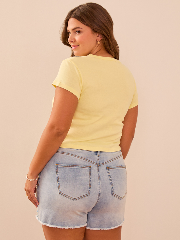 Santa Monica Baby Tee Detail 4 - ARULA
