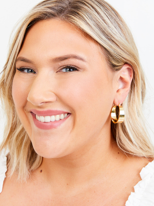 18k Gold Helena Hoop Earrings - ARULA