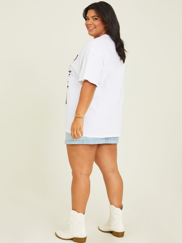 Johnny Cash Guitar Oversized Tee Detail 4 - ARULA