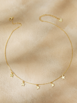 18K Gold Starlet Charm Necklace - ARULA