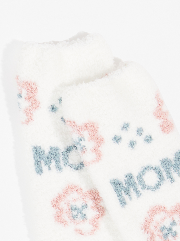 Mom Floral Cozy Socks Detail 2 - ARULA