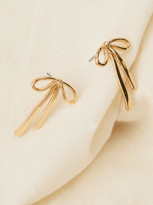 Dainty Bow Earrings - ARULA - 