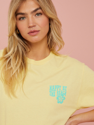 Happy By The Beach Graphic Tee - ARULA