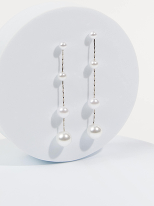 Clara Pearl Earrings - ARULA