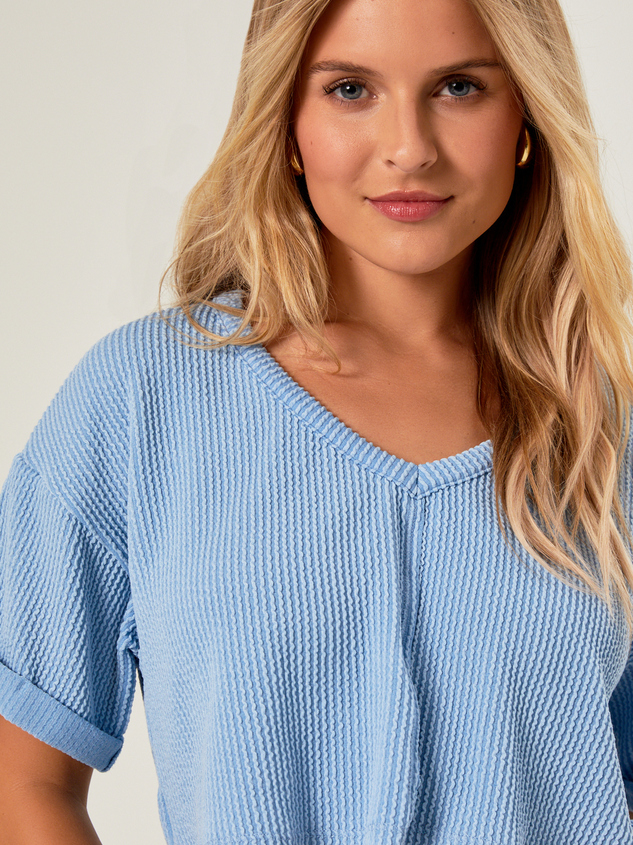 Alessia Ribbed Top Detail 3 - ARULA