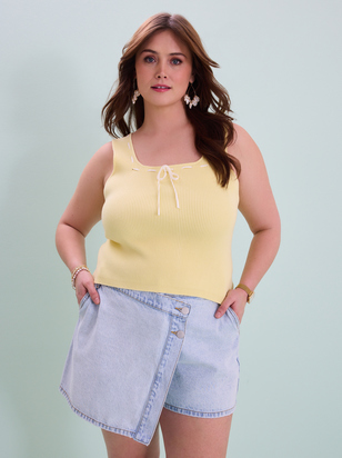 Cosette Ribbed Crop Top - ARULA - 
