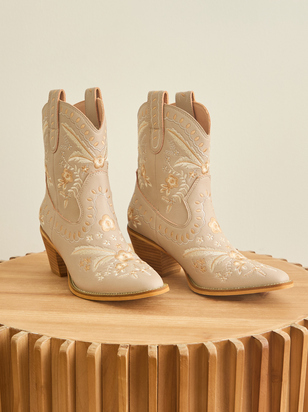 Corral Embroidered Western Booties - ARULA