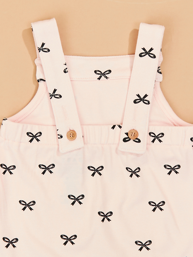 Kaleigh Bow Overalls Detail 3 - ARULA