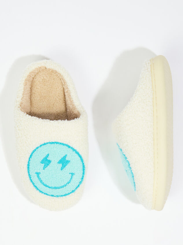 Lightning Smiley Slippers Detail 5 - ARULA
