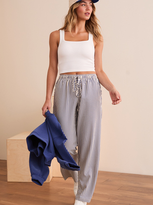 Unwind Striped Lounge Pants - ARULA