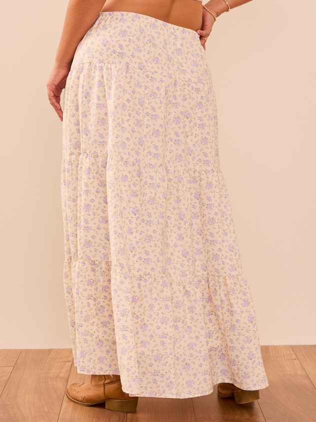 Hadley Floral Midi Skirt Detail 5 - ARULA