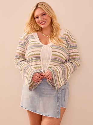 Elle Tie Front Shrug - ARULA