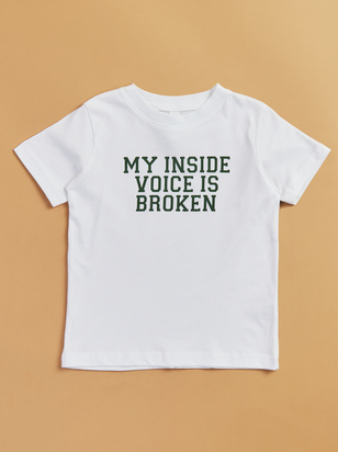 Inside Voice Broken Graphic Tee - ARULA - 