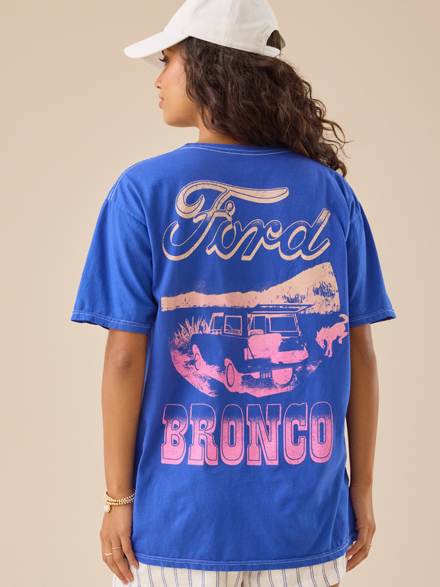 Ford Bronco Oversized Tee Detail 3 - ARULA