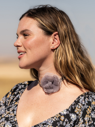 Julia Flower Choker Necklace - ARULA