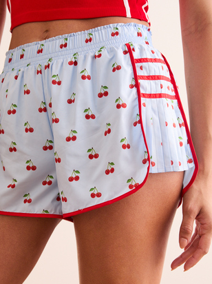 On Point Cherry Printed Shorts - ARULA