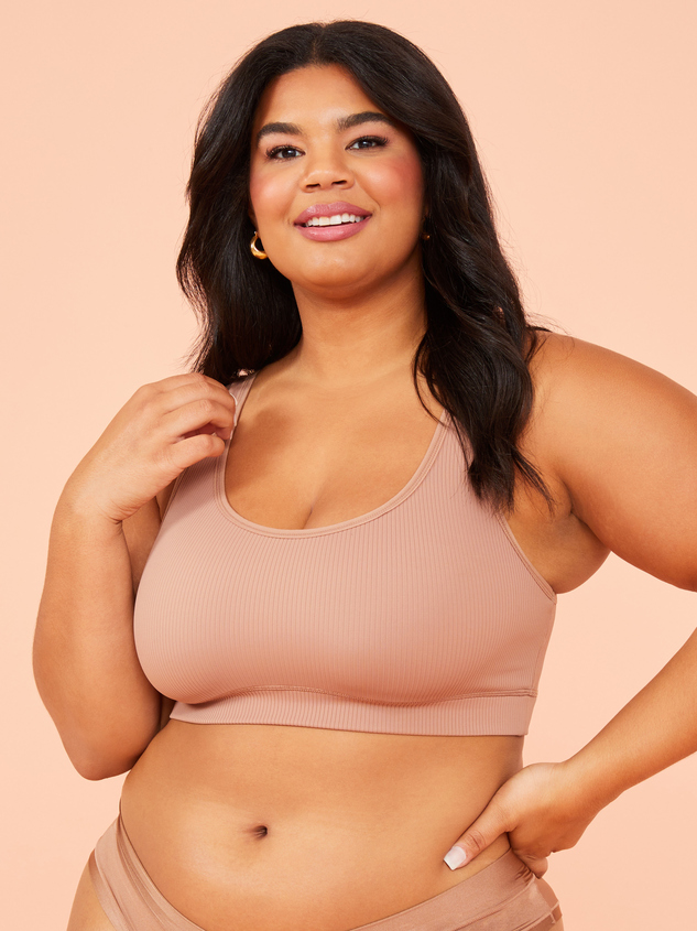 Rib Crop Tank Bralette - ARULA