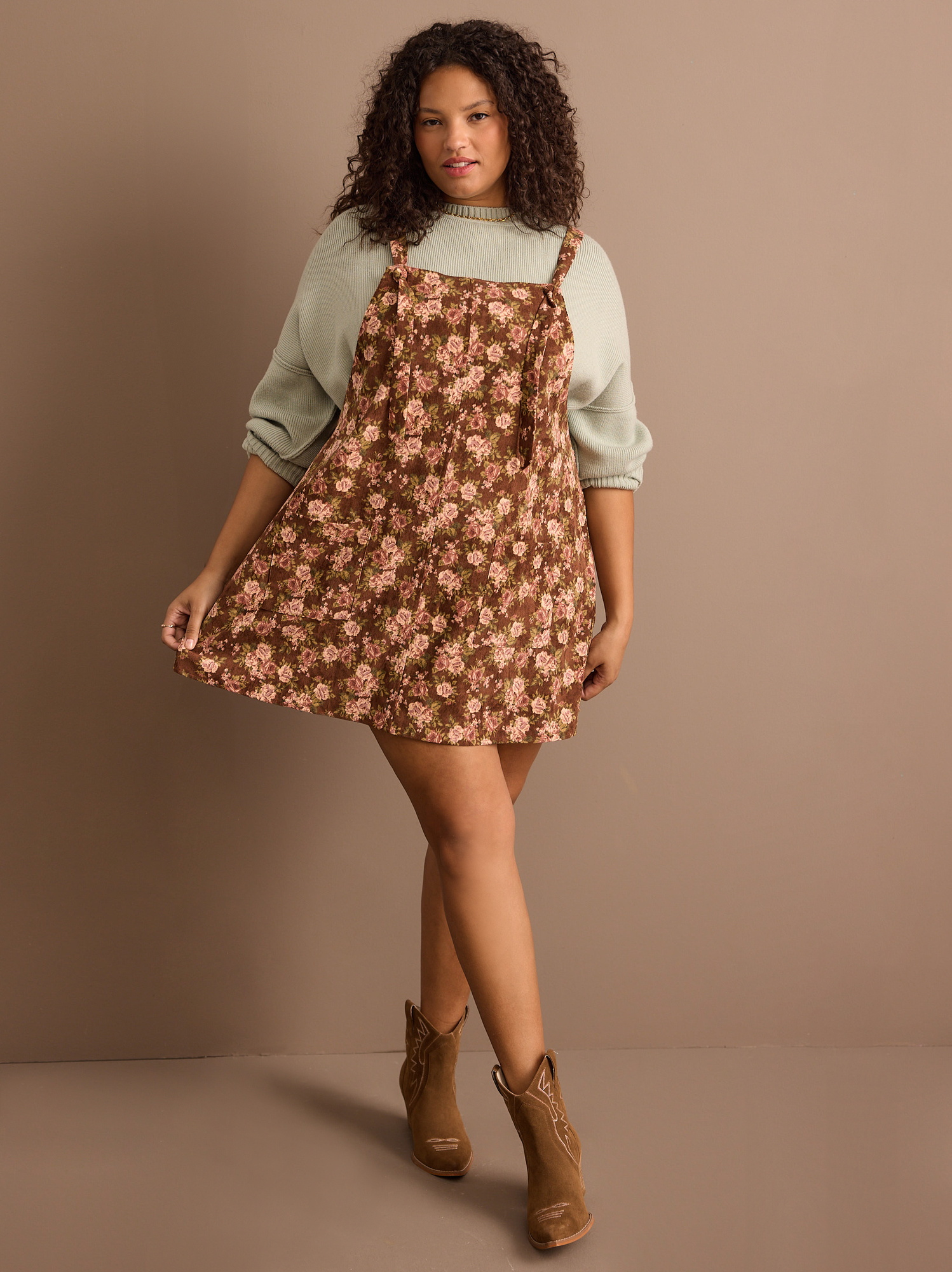 Leighton Floral Corduroy Skirtall