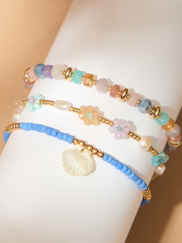 Endless Summer Beaded Bracelet Set Detail 3 - ARULA