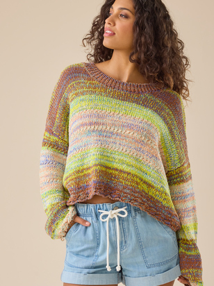 Jaycee Roll Cuff Denim Shorts - ARULA - 