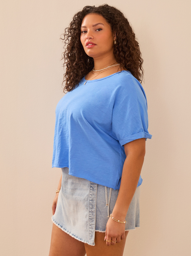 Michaela Boxy Tee Detail 3 - ARULA