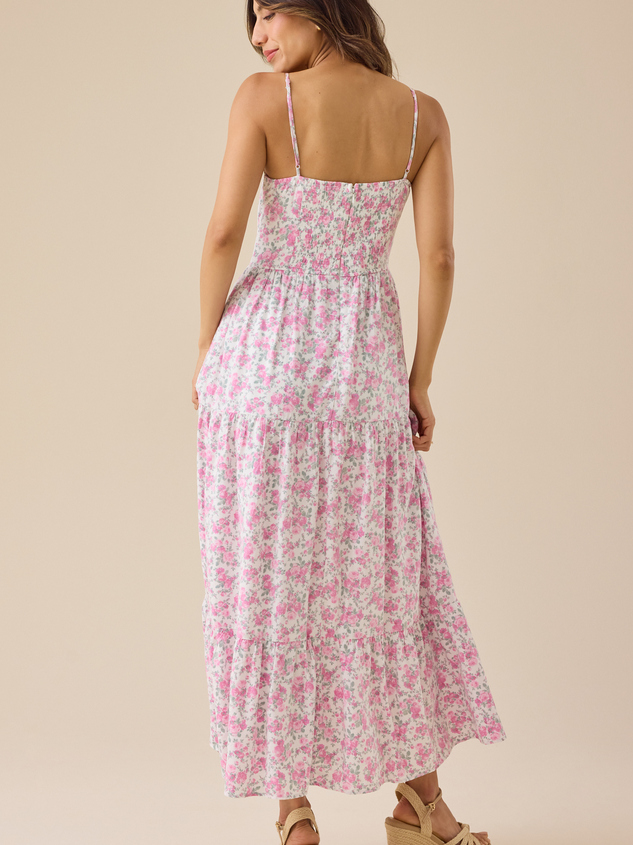 Emmi Lace Up Maxi Dress Detail 5 - ARULA