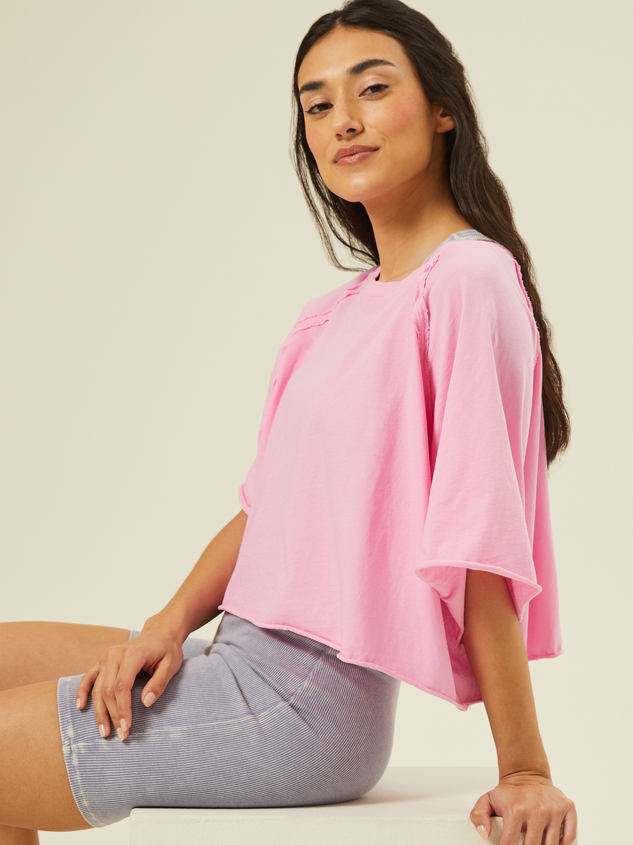 Move With It Cropped Tee Detail 4 - ARULA