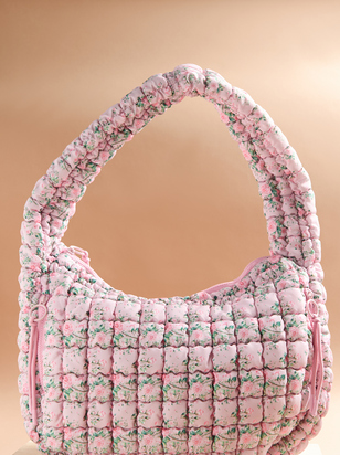 Proficient Floral Quilted Puffer Shoulder Bag - ARULA